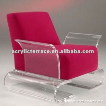 red acrylic leisure chair,acrylic living room chair,chair